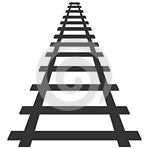 Locomotive railroad silhouette track rail transport background transit route illustration