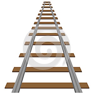 Locomotive railroad track rail transport background transit route illustration