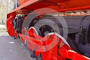 Locomotive Red Communard. Left rear view