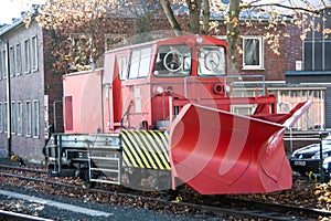 Locomotive shed for shunting locomotives