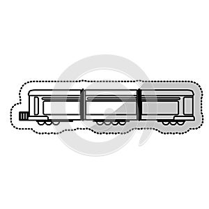 locomotive train transport passenger cut line