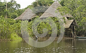 Lodge in the Ecuadorian Amazon