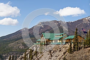 Lodge in mountains photo