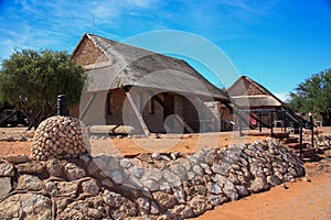 Lodges in African parks tourist reception for South African safaris