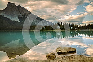 Golden Hour at Emerald Lake