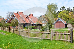 Lodges of fishermen in Nida, Lithuania