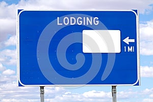 Lodging sign photo