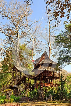 Lodging treehouse at Mae Chaem