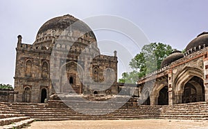 Gardens Lodi city park in Delhi with the tombs of the Pashtun dynasties Sayyid and Lodi, India photo