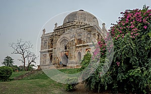 Gardens Lodi city park in Delhi with the tombs of the Pashtun dynasties Sayyid and Lodi, India photo