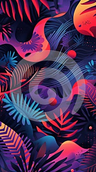 Lofi background with abstract conceptual patterns.