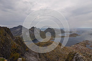 Lofoten islands, Norway, Narvtinden mountain