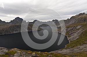 Lofoten islands, Norway, Narvtinden mountain