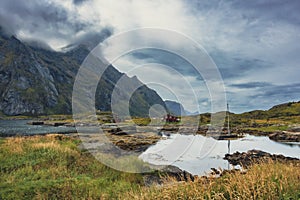 Lofoten landscape lake