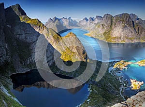 Lofoten Norway Aerial View