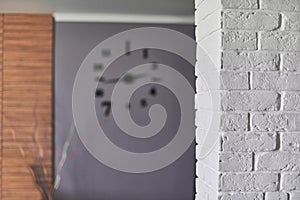 Loft apartment interior, copy space