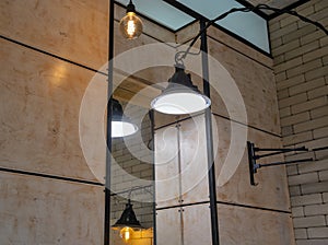 Loft industrial minimalist style electric lamps indoor