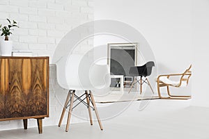 Loft minimalist interior design