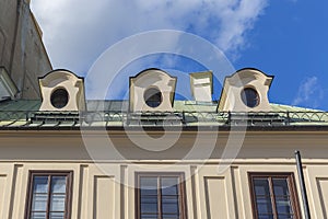 Lofts in the ruins of an old building