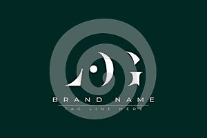 LOG abstract letter logo design