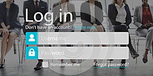Log In Accessibility Password Security System Concept