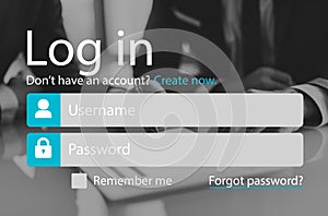 Log In Accessibility Password Security System Concept