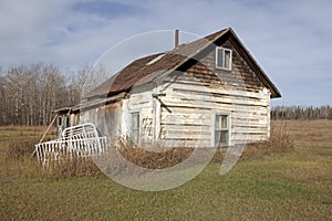 Log cabin, Alberta, Canada