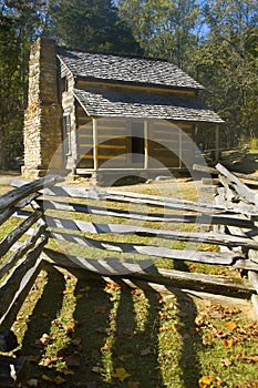 Log Cabin, cades cove, Great Smoky Mountains Park