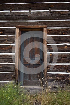 Log Cabin Door