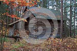 Log Cabin in the Eastern townships, Quebec