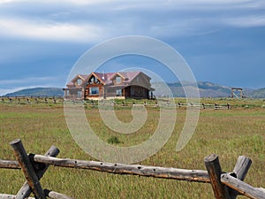 Log cabin home in Colorado
