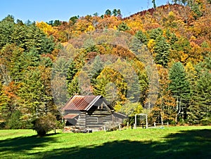 Log Cabin in the Valley / Autumn