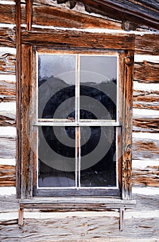 Log Cabin Window