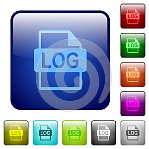 LOG file format color square buttons