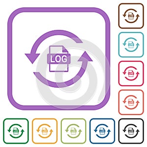 Log file rotation simple icons