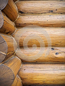 Log home wall photo