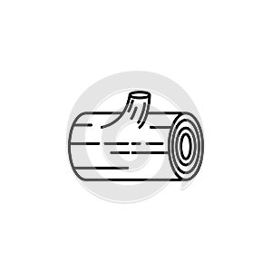 log icon. Element of autumn icon for mobile concept and web apps. Thin line log icon can be used for web and mobile