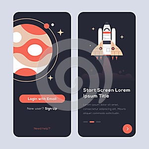 Log in, sign up web forms