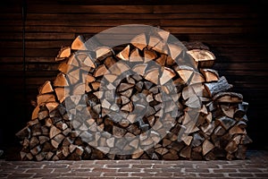 Log wood brown stacked firewood cut texture material tree pile wooden nature timber