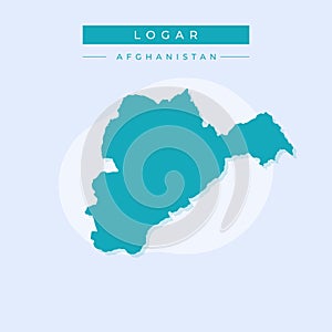 Vector illustration vector of Logar map Afghanistan