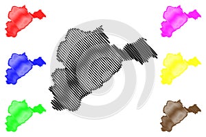 Logar Province map vector