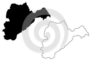 Logar Province map vector