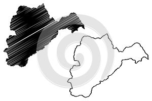 Logar Province map vector