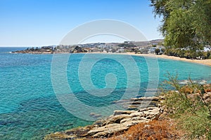 Logaras beach in Paros, Greece