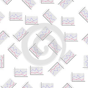 Logarithmic diagramicon in pattern style. One of Charts & Diagramms collection icon can be used for UI, UX