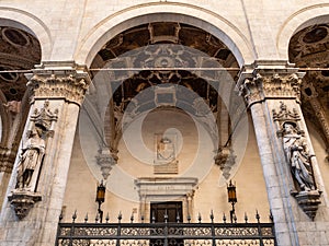 Loggia della Mercanzia in Siena, Italy photo