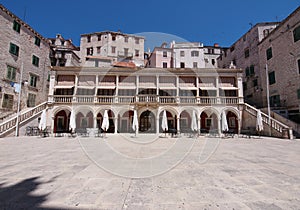 The loggia and palace in Sibenik