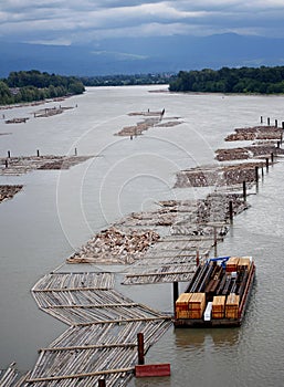 Logging Operation on Water