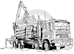 Logging truck