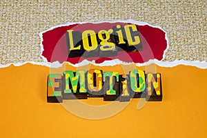 Logic emotion psychology creative brain mind intelligence idea